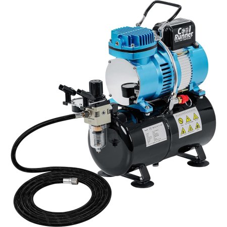  The Master Airbrush ⅕ HP Cool Runner II Air Compressor on a white background.